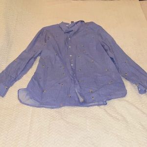 Old Navy Striped Button Down